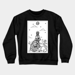 Black and White Tarot Strength Crewneck Sweatshirt